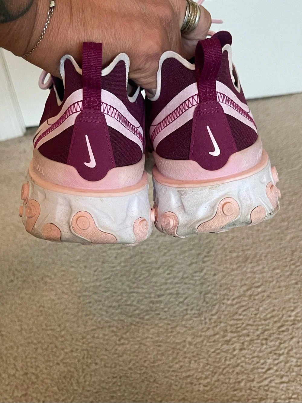 Nike Women’s React Element 55 CJ1496-991 Running Shoe Sneakers Size 9.5